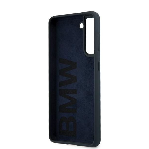 Pouzdro BMW Samsung Galaxy S21 Plus Silicone Signature BMHCS21MSILNA Navy Blue Hardcase