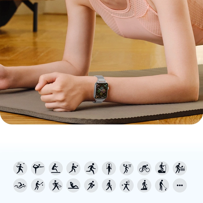 Smartwatch Joyroom JR-FT5 IP68 con funzione di risposta alle chiamate - argento