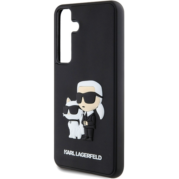 Etui Karl Lagerfeld KLHCS24S3DRKCNK Samsung Galaxy S24 S921 czarny/black hardcase 3D Rubber Karl&Choupette Case