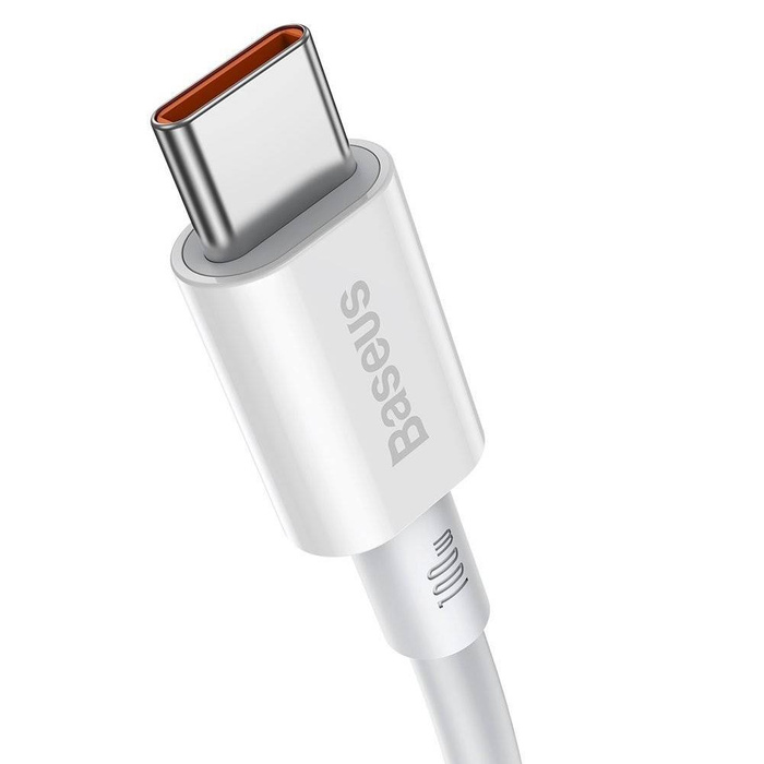 Baseus Superior kabel USB Type C - USB Type C kabel rychlé nabíjení Quick Charge / Power Delivery / FCP 100W 5A 20V 1m bílý (CATYS-B02)