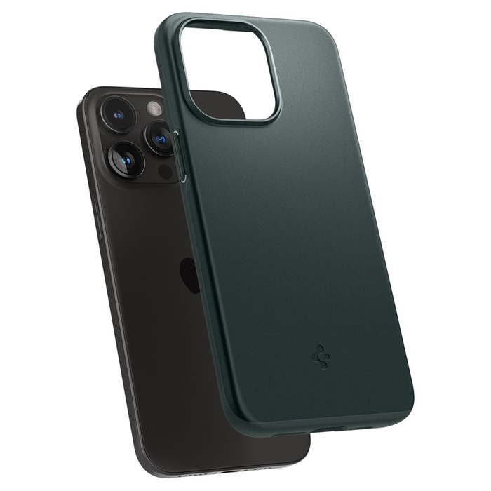 Funda iPhone 15 Pro Max Spigen Thin Fit A byss Verde
