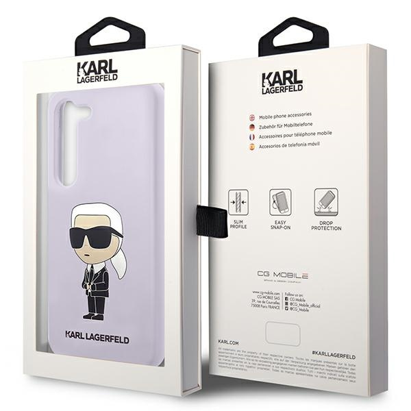 Obal Karl Lagerfeld Silicone Nft Ikonik - Obal Samsung Galaxy S23 Plus (fialový) Case