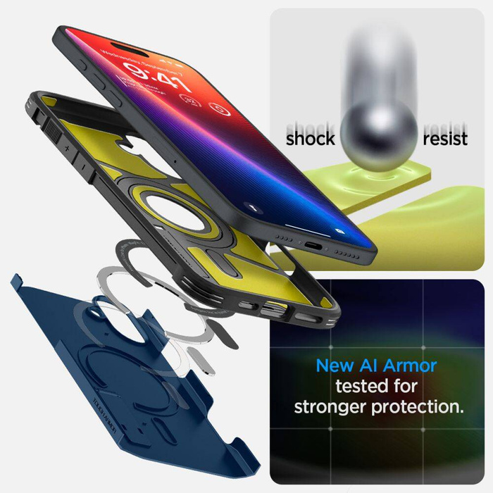 Spigen Tough Armor Mag Magsafe iPhone 16 Case Avy Blue