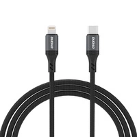 Dudao L3CL USB-C - Lightning 30W 2m Braided Cable - Black