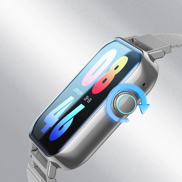 Smartwatch Joyroom JR-FT5 IP68 con funzione di risposta alle chiamate - argento