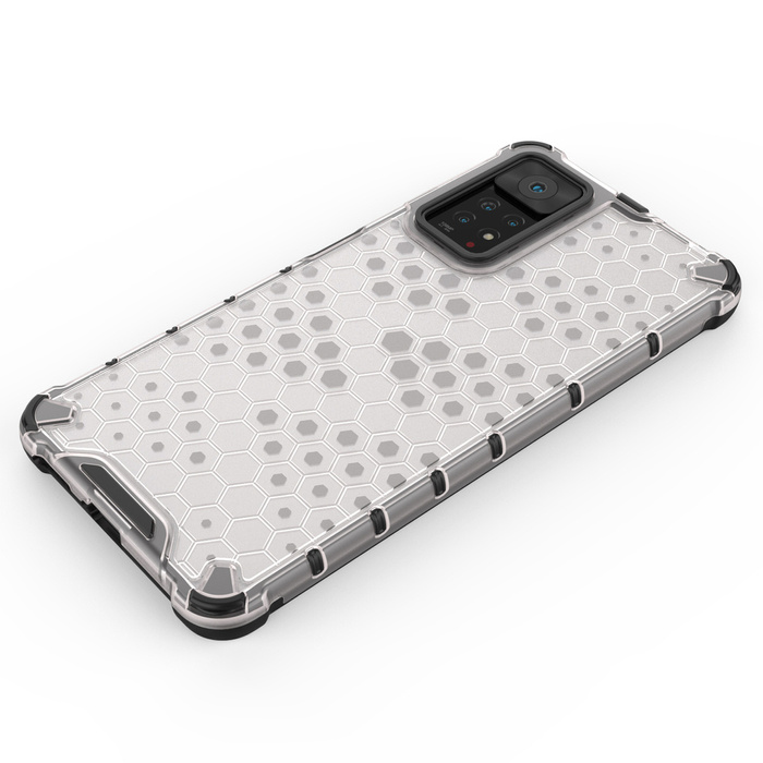 Honeycomb coque housse blindée avec cadre en gel Xiaomi Redmi Note 11 Pro+ / 11 Pro noir