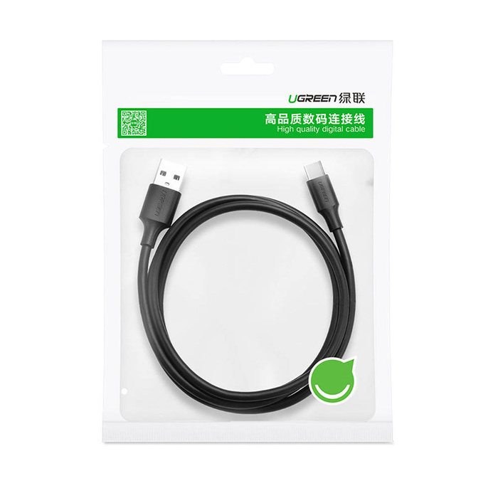 Ugreen kabel USB kabel - USB Type C Quick Charge 3.0 3A 0,25 m černý (US287 60114)