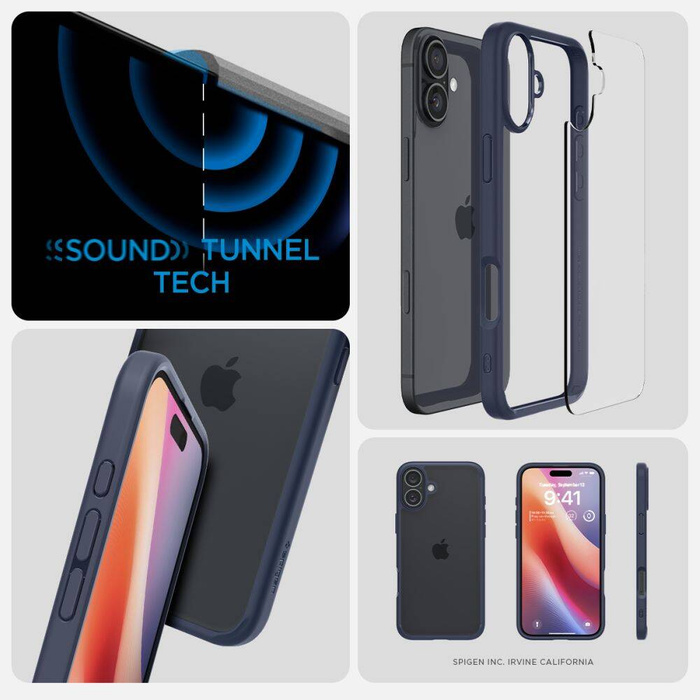 iPhone 16 Spigen Ultra Hybrid Hülle Navy Blau