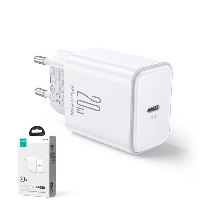 Caricabatterie Joyroom JR-TCF06 USB C 20W PD | Bianco