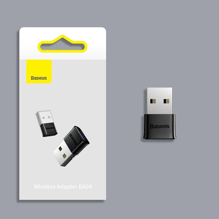 Baseus BA04 Mini Bluetooth 5.0 Adapter USB Empfänger Computer Sender Schwarz (ZJBA000001)