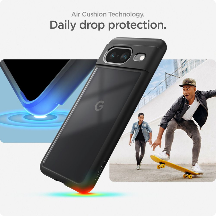 Coque Spigen Ultra Hybrid MATTE Google Pixel 8 Noir Case