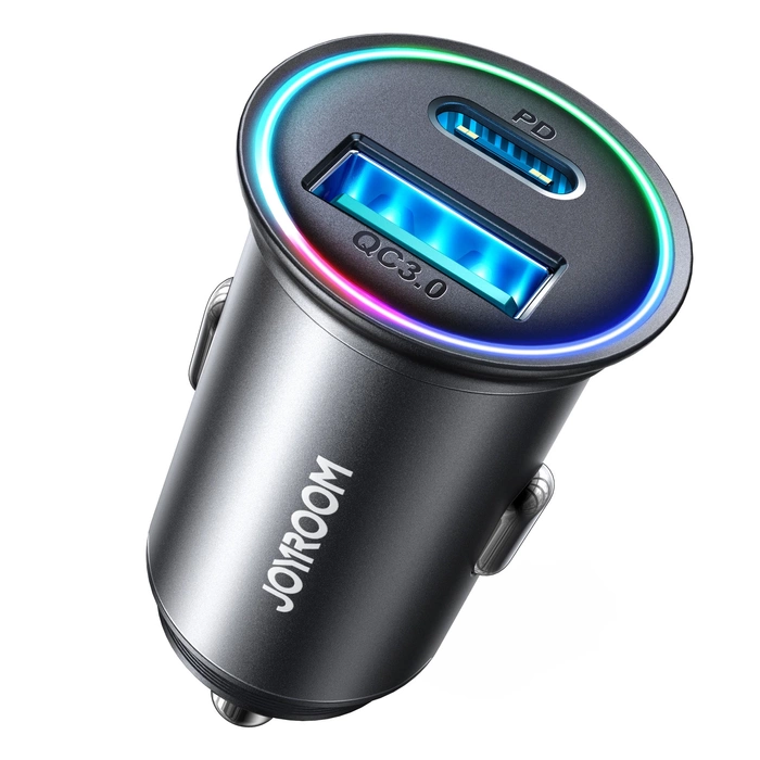 Joyroom JR-CCN04 Mini chargeur USB-A USB-C 60 W - noir