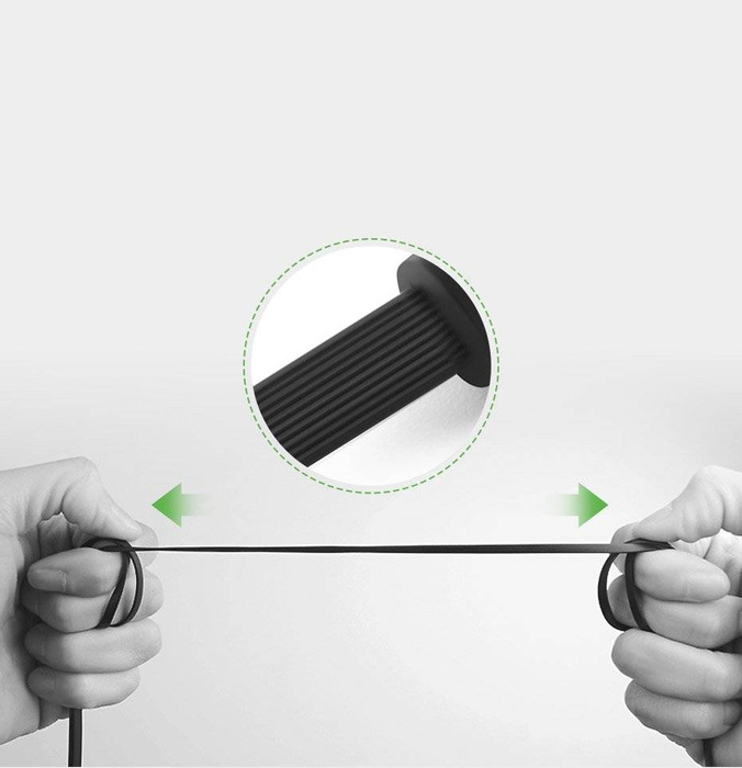 Ugreen câble plat câble audio AUX mini-jack 3,5 mm 5m argent (10729)