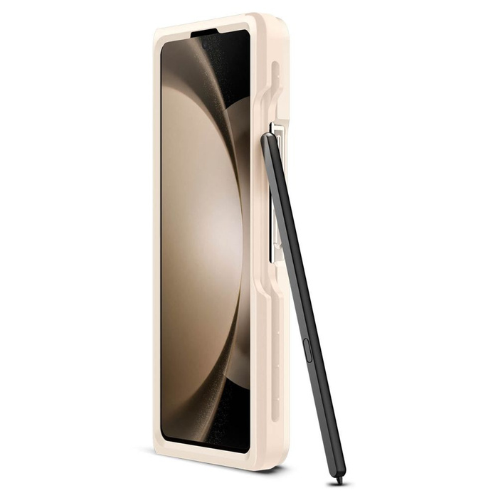 Coque Spigen Thin Fit Stylo Galaxy Z Fold 5 Ivoire perlé Case