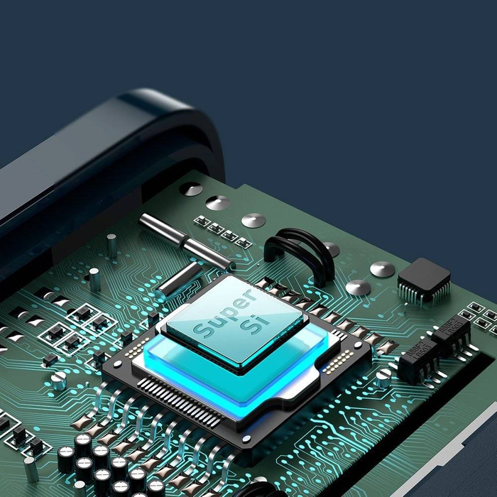 [B WARE] Baseus Super Si 1C Schnellladegerät USB Typ C 20 W Power Delivery + USB Typ C - Lightning Kabel 1m blau (TZCCSUP-B03)