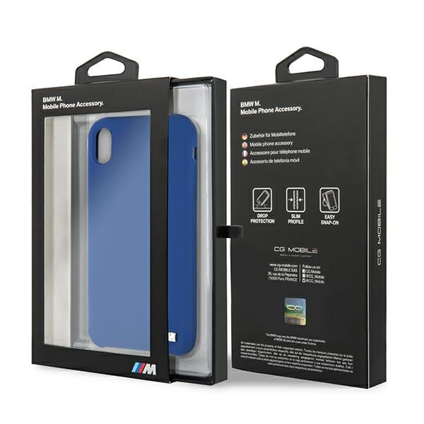 Hülle BMW BMHCI61MSILNA iPhone Xr blau/navy hartcase Silikon M Kollektion