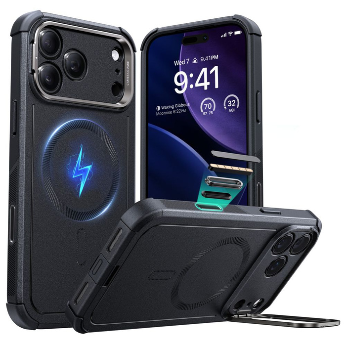ESR CYBER KICKSTAND MagSafe IPhone 17 PRO MAX SCHWARZ