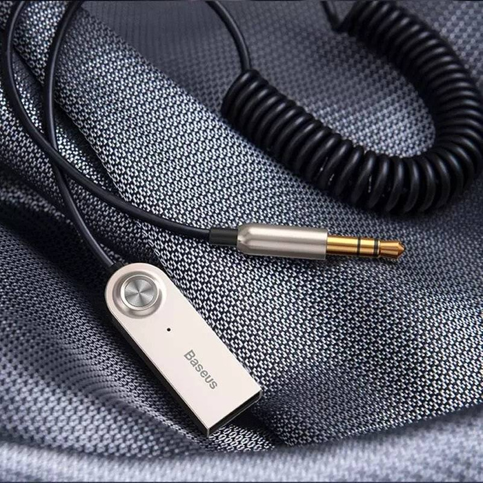 Baseus BA01 Bluetooth 5.0 kabel audio přijímače AUX jack audio adaptér černý (CABA01-01)