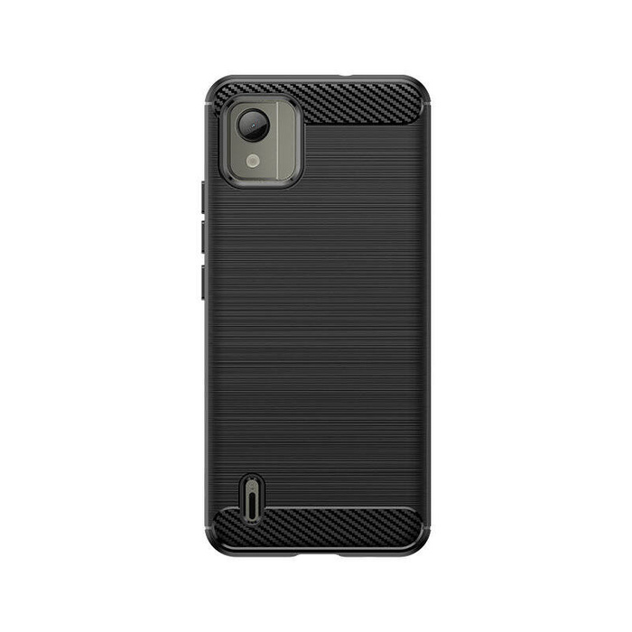 Coque en silicone Carbon Case pour Nokia C110 - noire