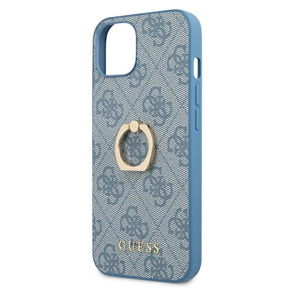  GUESS   13 Mini 4G con soporte de anillo Estuche rígido azul