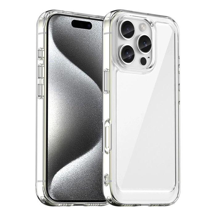 Outer Space Case mit Gelrahmen für iPhone 16 Pro Max – transparent