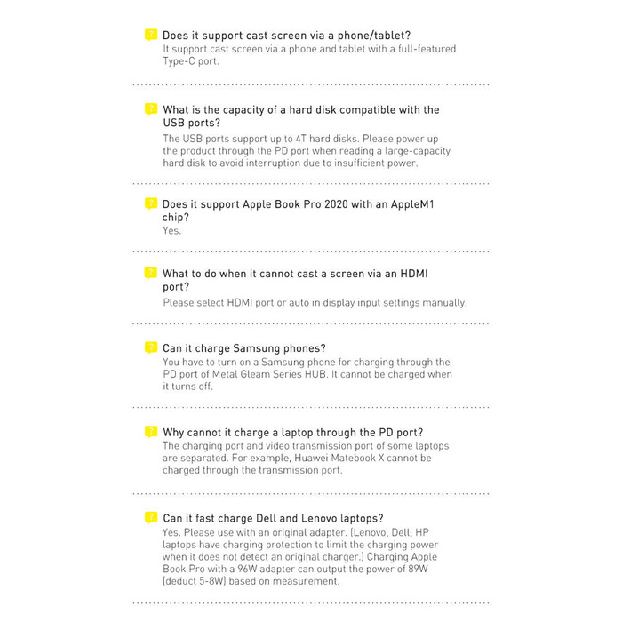 Baseus Metal Gleam Series 5-in-1 Multifunktionale Typ-C HUB Dockingstation Grau 30Hz Version Grau