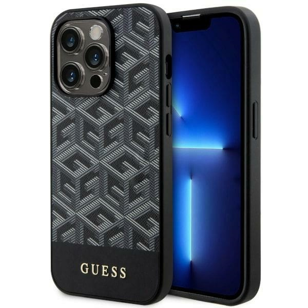 Case Guess GUHMP14XHGCFSEK iPhone 14 Pro Max 6.7" black/black hardcase GCube Stripes MagSafe Case