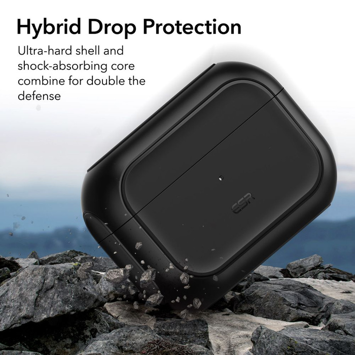 Puzdro Esr Orbit Halolock MagSafe Apple Airpods Pro 1 / 2 Black Case