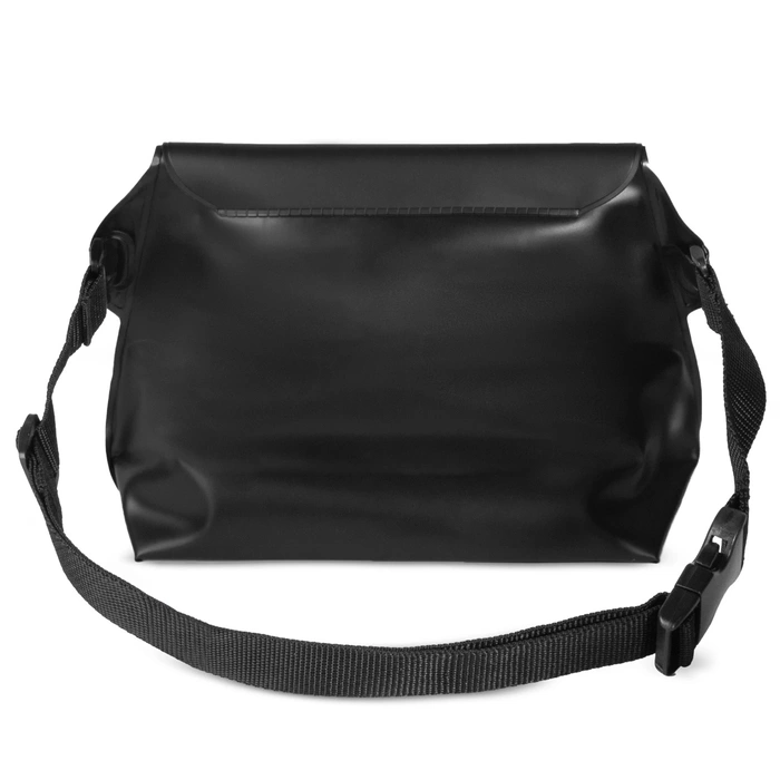 Pochette / sac banane étanche en PVC - noir