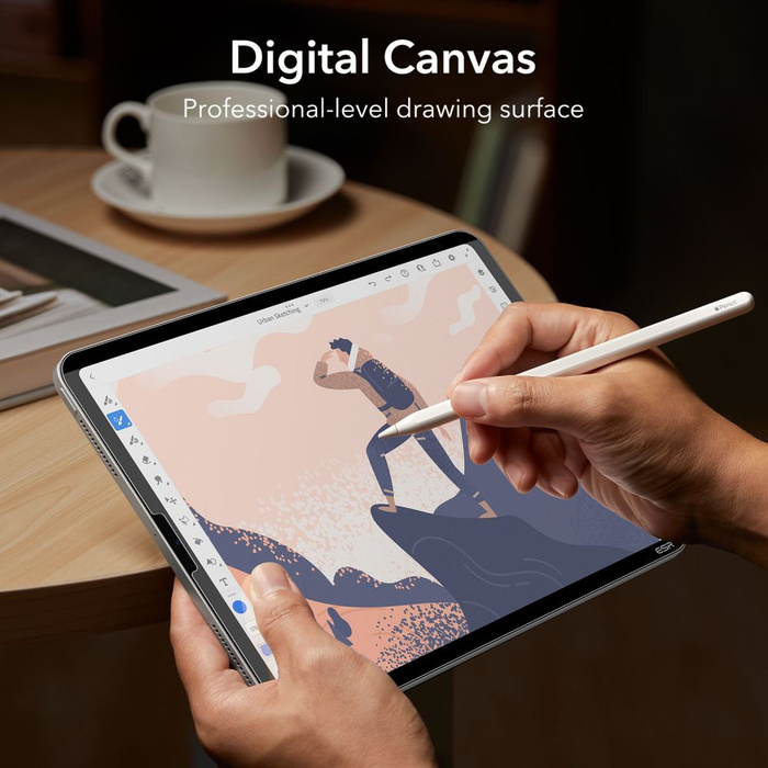 Kijelzővédő Fólia Esr Paper Feel Magnetic iPad Air 4 / 5 / Pro 11 MATTE Clear