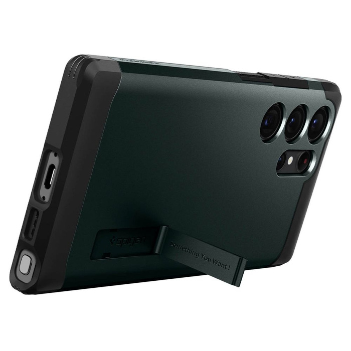 Funda Spigen Tough Armor GALAXY S23 ULTRA ABYSS VERDE