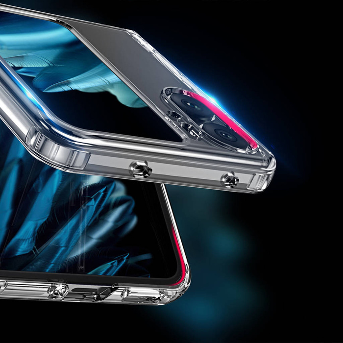 Dux Ducis Clin Case pro Oppo Find N2 Flip Armor Case Zadní kryt Transparentní