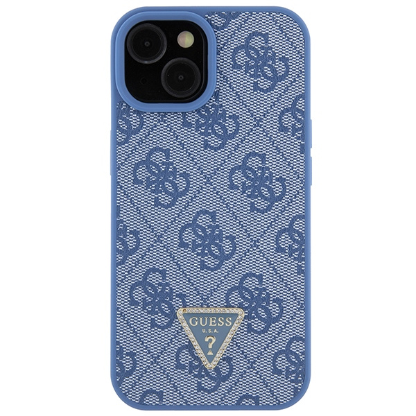 Funda Guess GUHCP15SP4TDSCPB iPhone 15 6.1" azul/azul durocase Crossbody 4G Metal Logo Case