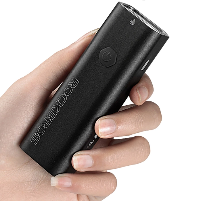 Rockbros 24710012001 éclairage avant de vélo 800 lm + USB-C - câble USB-A - noir