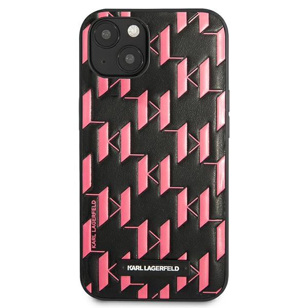 Case KARL LAGERFELD Apple iPhone 13 Mini Monogram Plaque Pink Hardcase