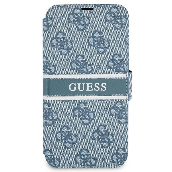 Case GUESS Apple iPhone 13 Mini Book 4G Stripe Blue Case