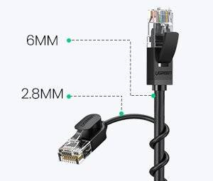 Ugreen cable internet network cable Ethernet patchcord RJ45 Cat 6A UTP 1000Mbps 10m black (70656)