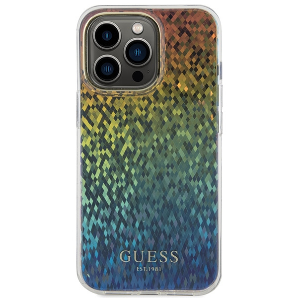 Etui Guess GUHCP15XHDECMI iPhone 15 Pro Max 6.7" wielokolorowy hardcase IML Faceted Mirror Disco Iridescent Case