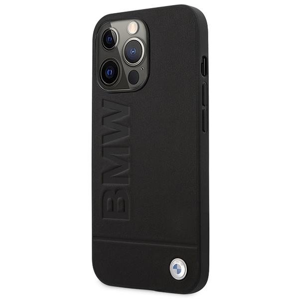 Case BMW BMHMP14XSLLBK iPhone 14 Pro Max 6.7" black/black hardcase Signature Logo Imprint MagSafe