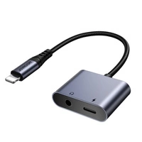 Joyroom SY-L01 Adattatore DAC da Lightning a Lightning / mini jack da 3,5 mm 2in1 - nero