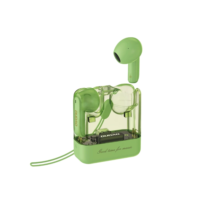 Cuffie wireless Dudao U18Pro Bluetooth 5.3 TWS - verdi