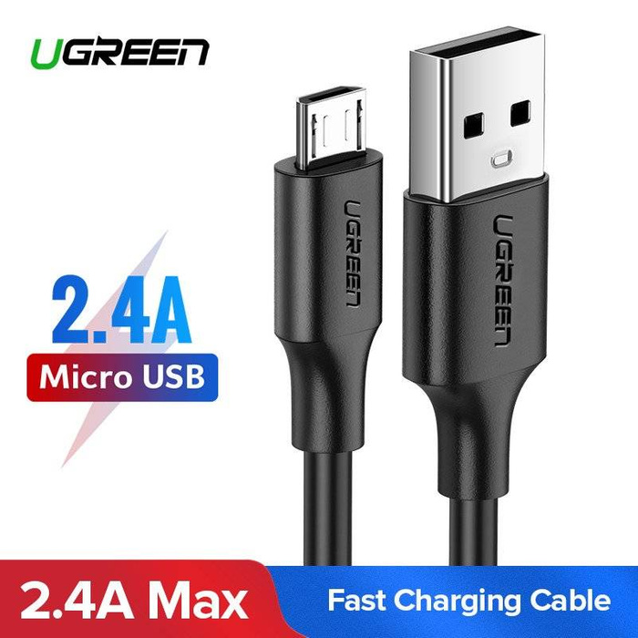 Cable micro USB UGREEN QC 3.0 2.4A 1.5m (black)
