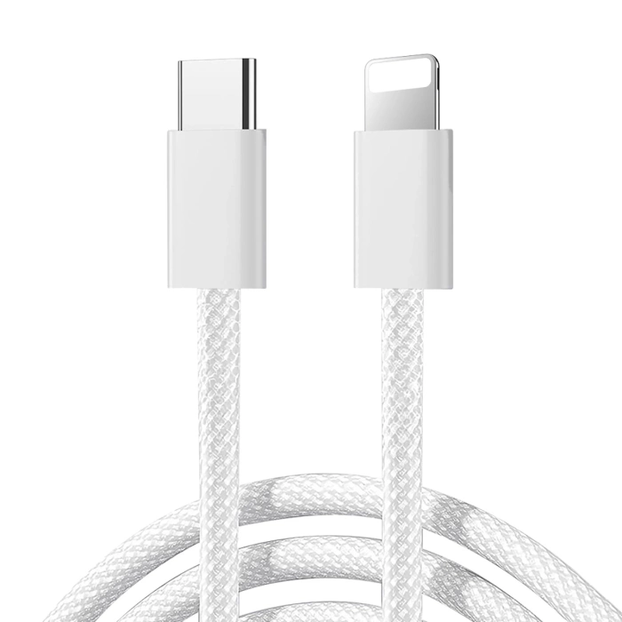 Joyroom S-A45 Ben Series 30W Kabel (USB-C - Lightning), geflochten 1m - Weiß