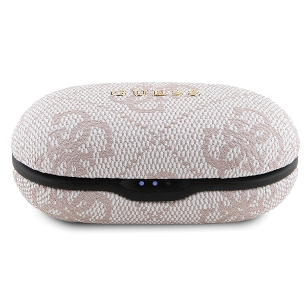 Guess słuchawki Bluetooth GUTWSP4EGP TWS + stacja dokująca ENC różowy/pink 4G Metal