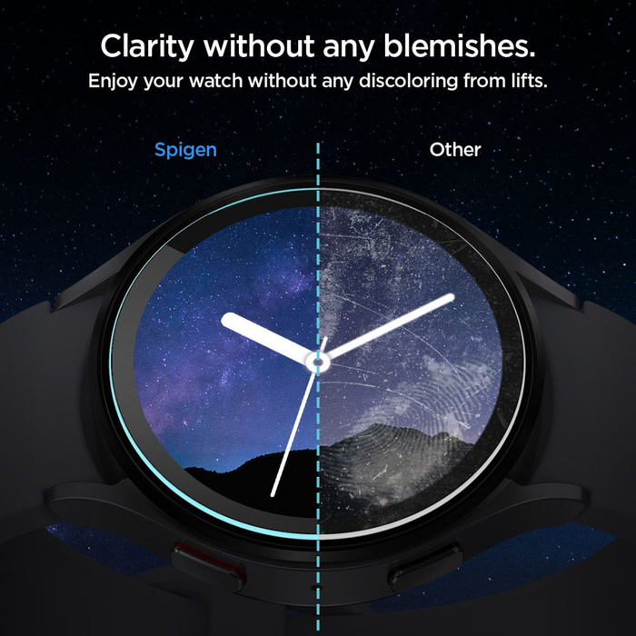 Vidrio Templado Spigen Glas.tr "ez-fit" 2-pack Galaxy Watch 6 (44 mm) Transparente