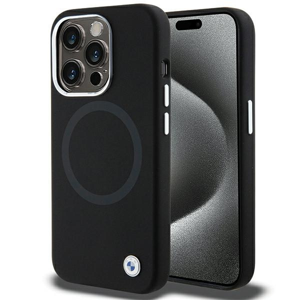 Bmw Bmhmp15xsilbk2 IPhone 15 Pro Max 6.7" Negro/negro Signature Liquid Silicona MagSafe