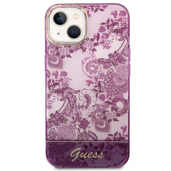 Case Guess GUHCP14MHGPLHF iPhone 14 Plus 6.7" fuchsia/fuschia hardcase Porcelain Collection