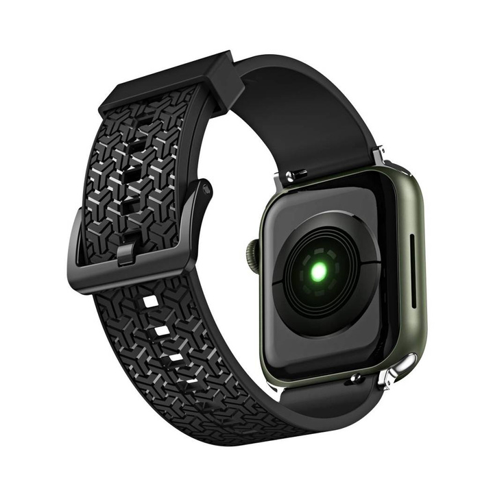 Hodinkový řemínek Y řemínek pro hodinky Watch 7 / 6 / 5 / 4 / 3 / 2 / SE (45 / 44 / 42 mm) náramek řemínek černý