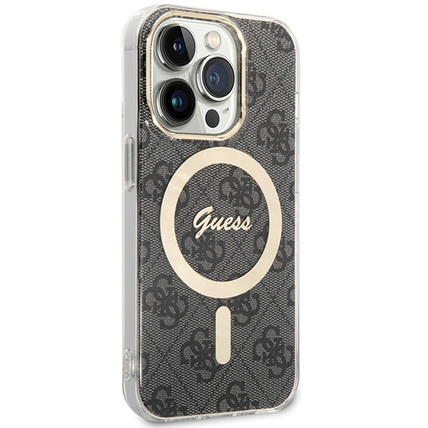 Etui Guess GUHMP15XH4STK iPhone 15 Pro Max 6.7" czarny/black hardcase IML 4G MagSafe Case