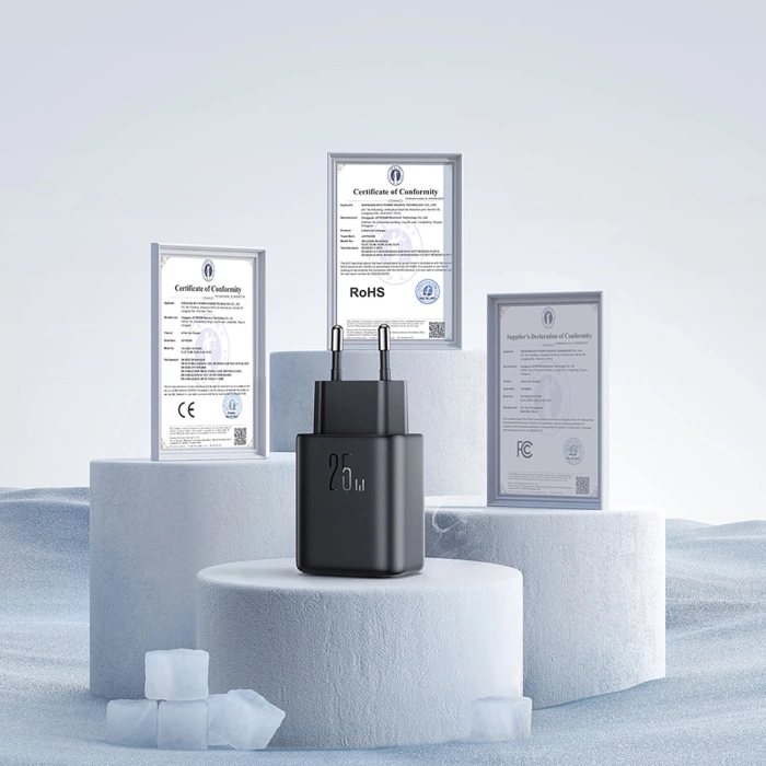 Joyroom JR-TCF23 USB-C 25W SFC/PPS/PD Netzwerkladegerät – Schwarz